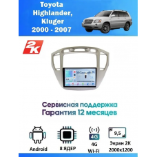 Магнитола Toyota Highlander, Kluger 2000 - 2007
