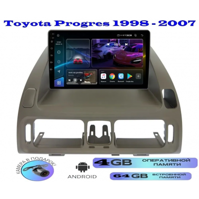Магнитола Toyota Progres 1998 - 2007 взамен верхнего дисплея