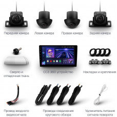 Штатная магнитола Honda Accord 2009 - 2013 левый руль Teyes CC3 6/128 CC3-3653AVM360° (встроенный круговой обзор)