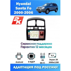 Магнитола Hyundai Santa Fe 2000-2006
