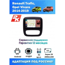 Магнитола Renault Trafic, Opel Vivaro 2014 - 2019