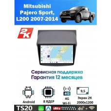 Магнитола Mitsubishi L200 2006 - 2015, Pajero Sport 2008 - 2014
