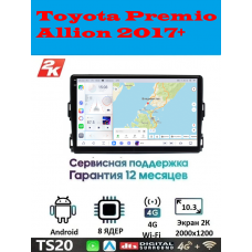 Магнитола Toyota Premio, Allion 2017+