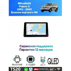 Магнитола Mitsubishi Pajero 2 1991 - 2005 Взамен верхнего БК