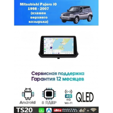 Магнитола Mitsubishi Pajero iO 1998 - 2007 взамен верхнего козырька